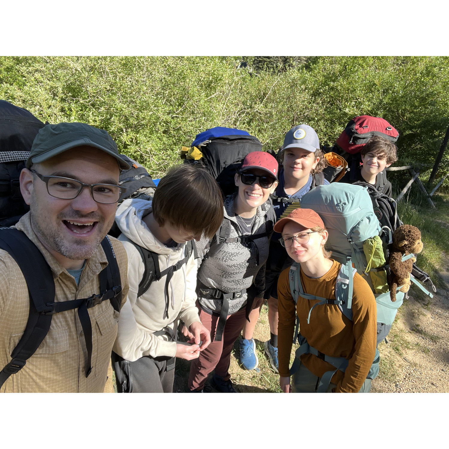 Family backpacking trip 2024