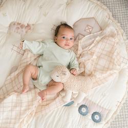 Crane Baby Charlie Farmhouse Quilted Baby Play Mat