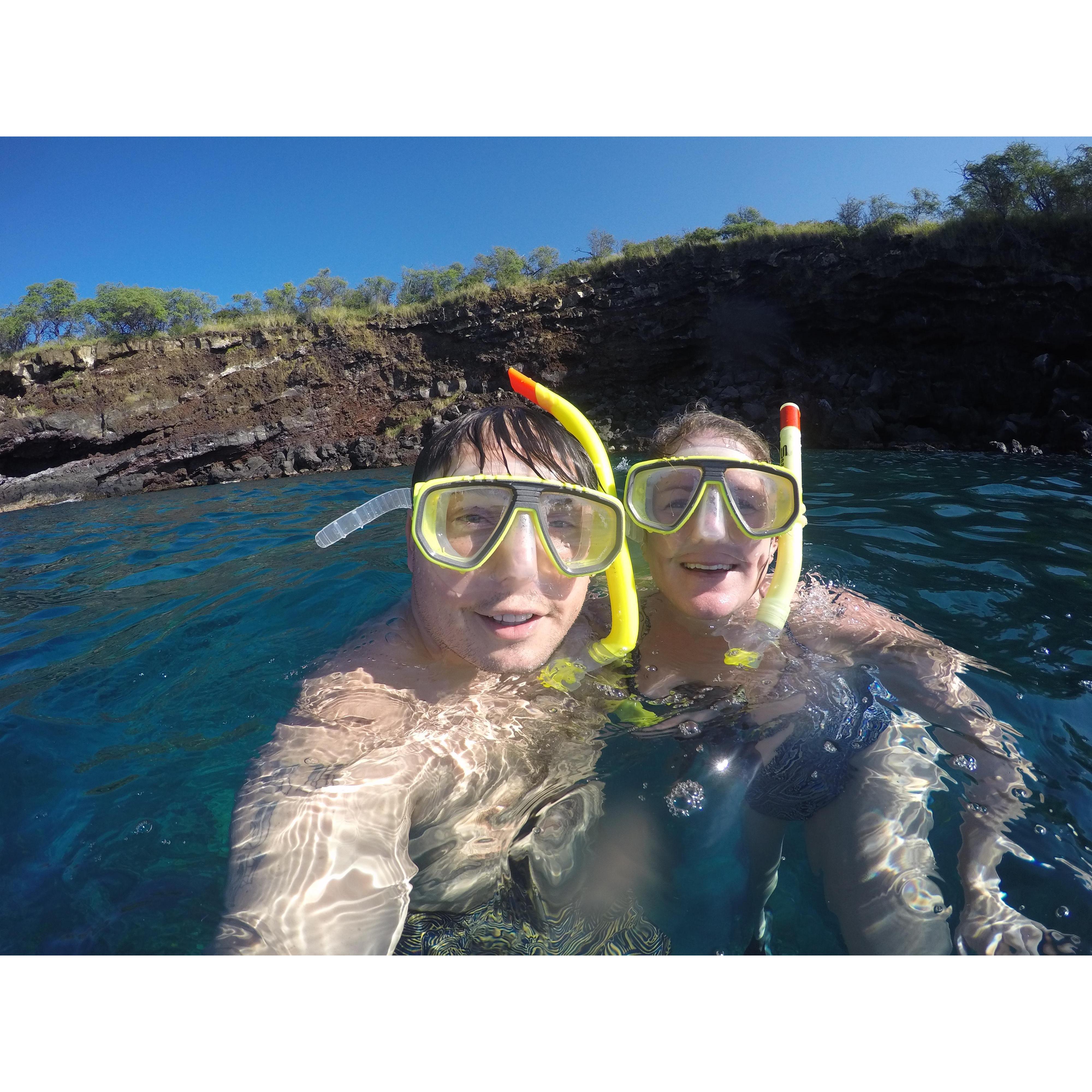 Snorkeling in Hawaii, November 2018.