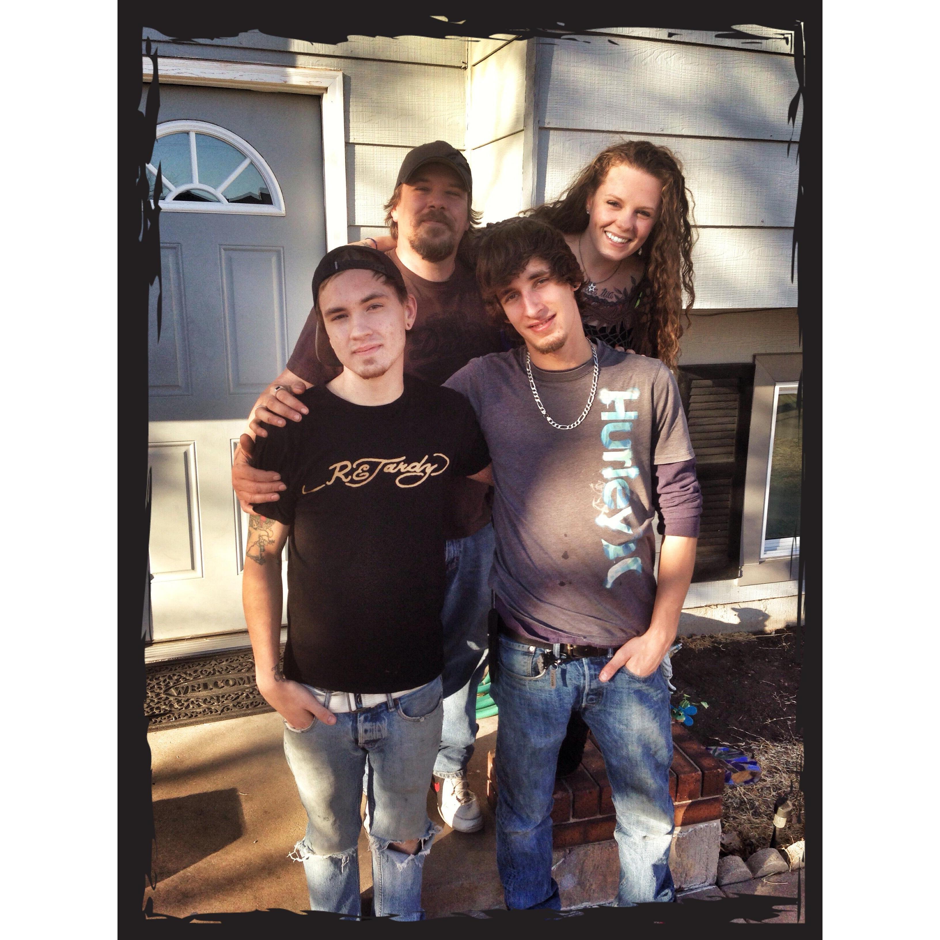 If you don't know, Whitney was adopted as a baby. This is her with her biological father and brothers.