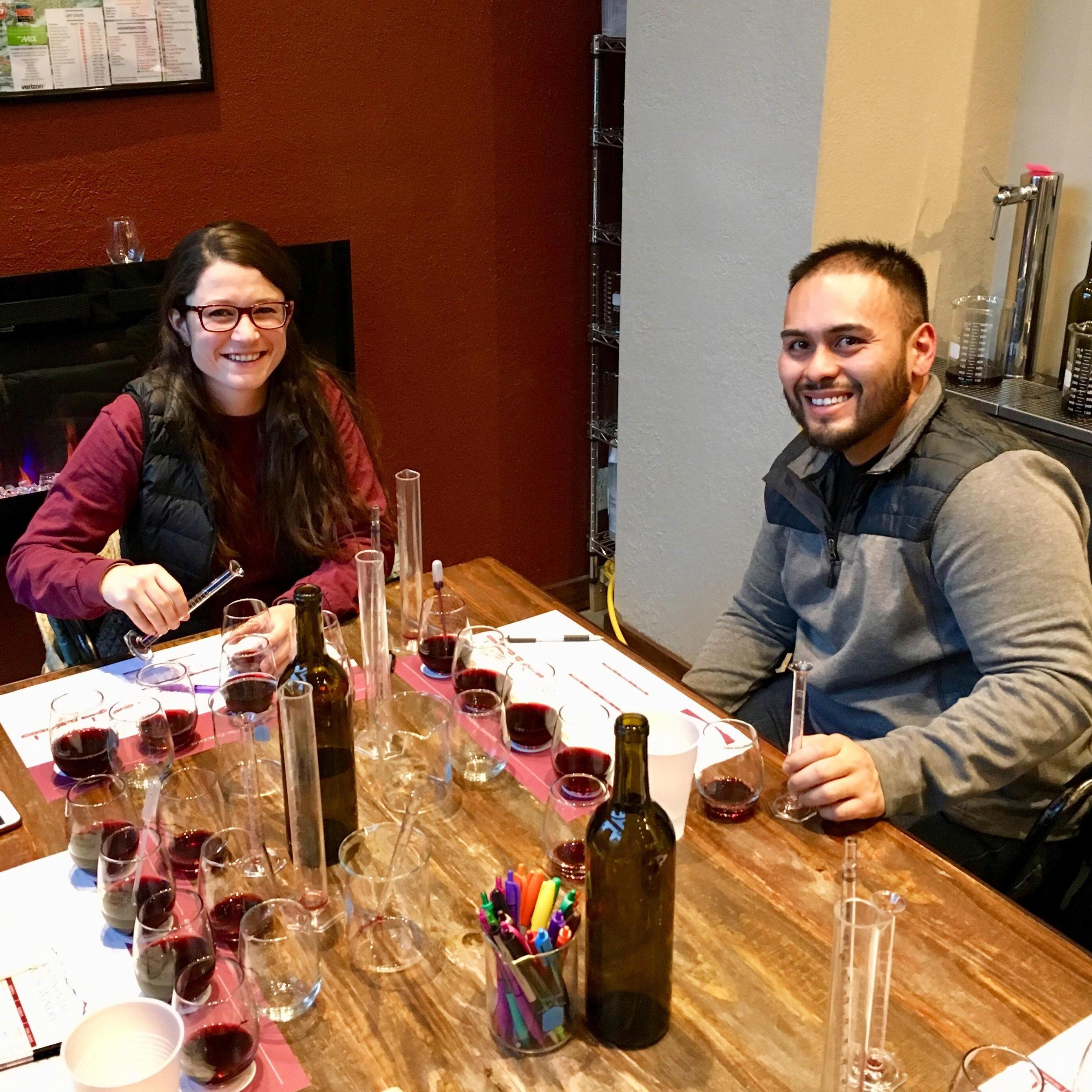 That one night in Breckenridge we did a wine blending class - since then Ryan has become a self-proclaimed wine connoisseur!