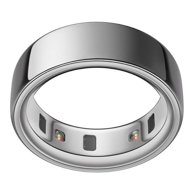 Oura Ring 4 - Silver - Size 7 - Smart Ring - Size First with Oura Ring 4 Sizing Kit - Sleep Tracking Wearable - Heart Rate - Fitness Tracker - Up to 8 Days of Battery Life