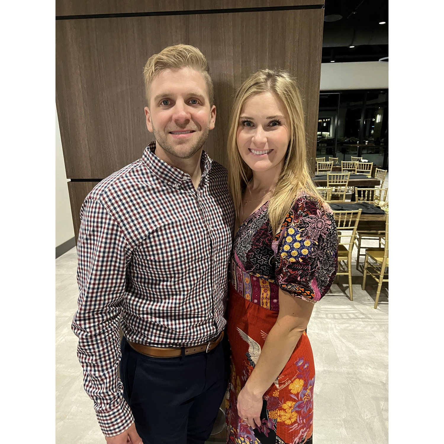 Two months into dating, at a friends wedding reception