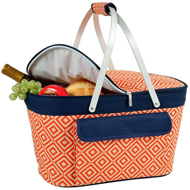 Picnic at Ascot Patented Insulated Folding Picnic Basket Cooler- Designed & Quality Approved in the USA