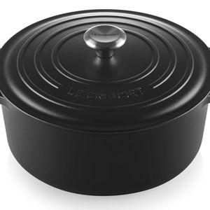 Le Creuset Enameled Cast Iron Signature Round Dutch Oven, 7.25 qt., Licorice