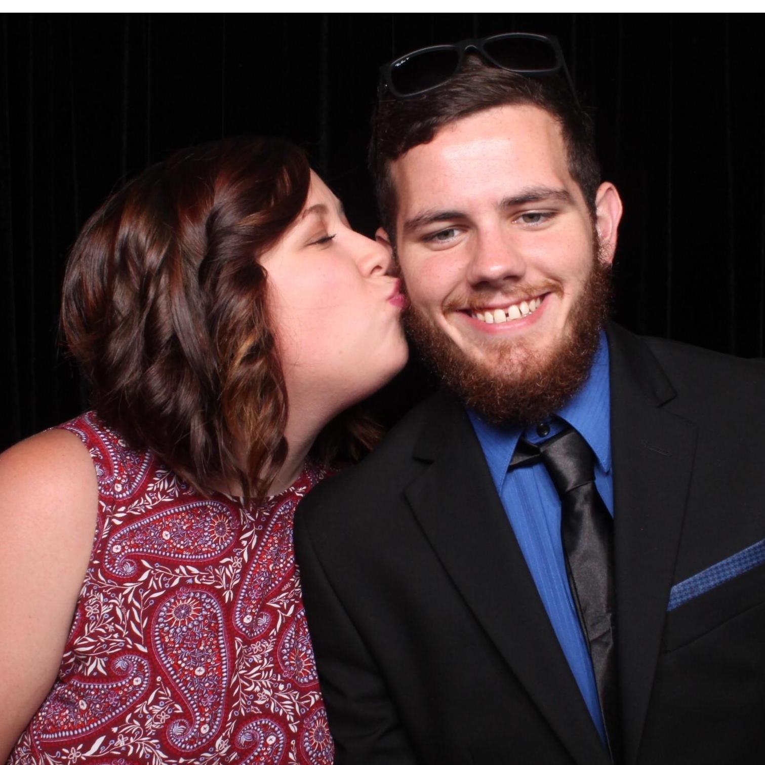 I can’t believe that you’re my man and I get to kiss you baby just because I can.