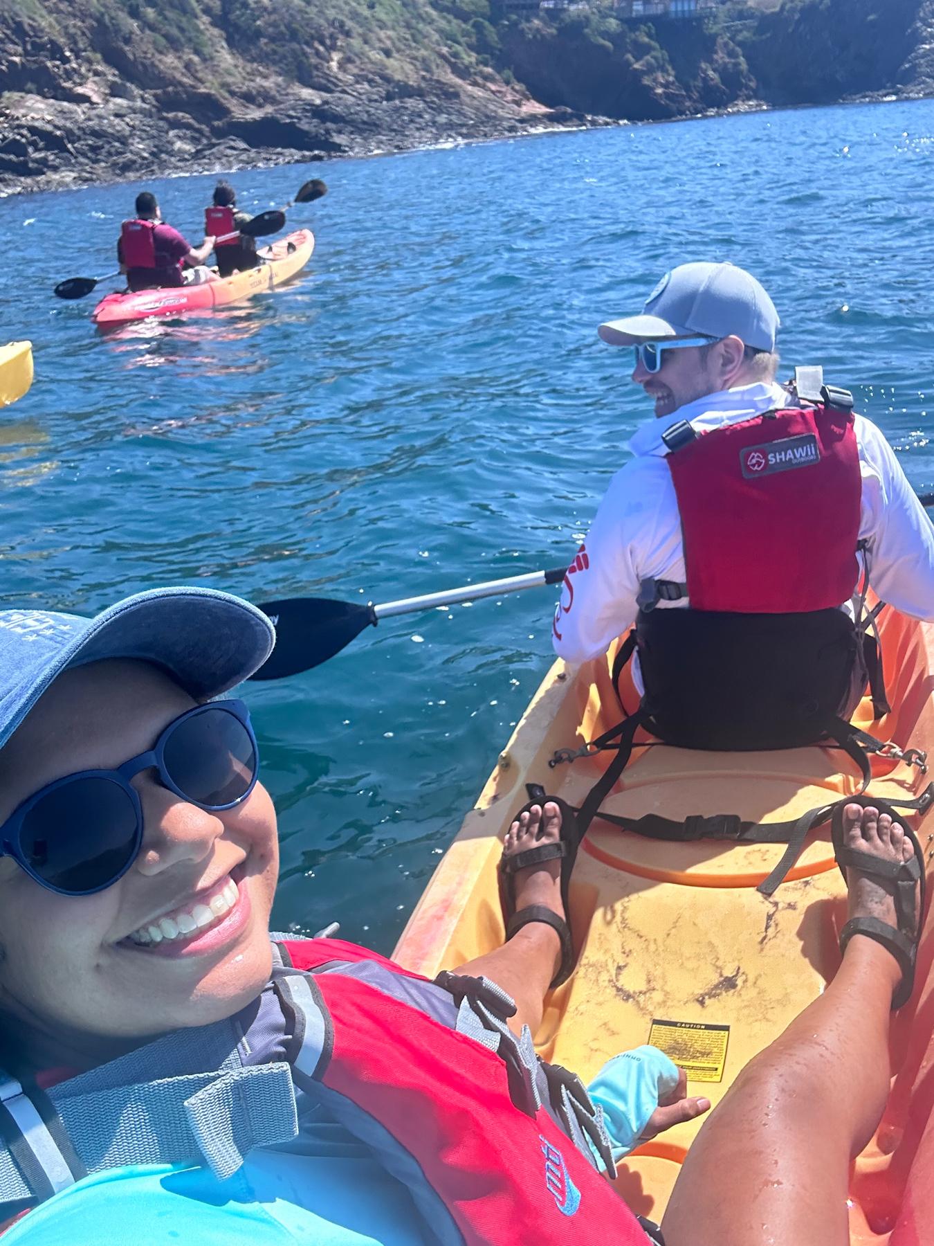 First time kayaking together.