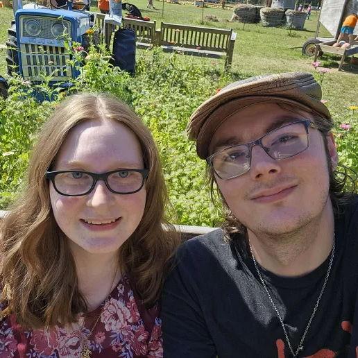 Our first time getting a pumpkin at the pumpkin patch.