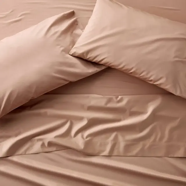 King 600 Thread Count Sateen Sheet Set Light Adobe Clay - Casaluna™
