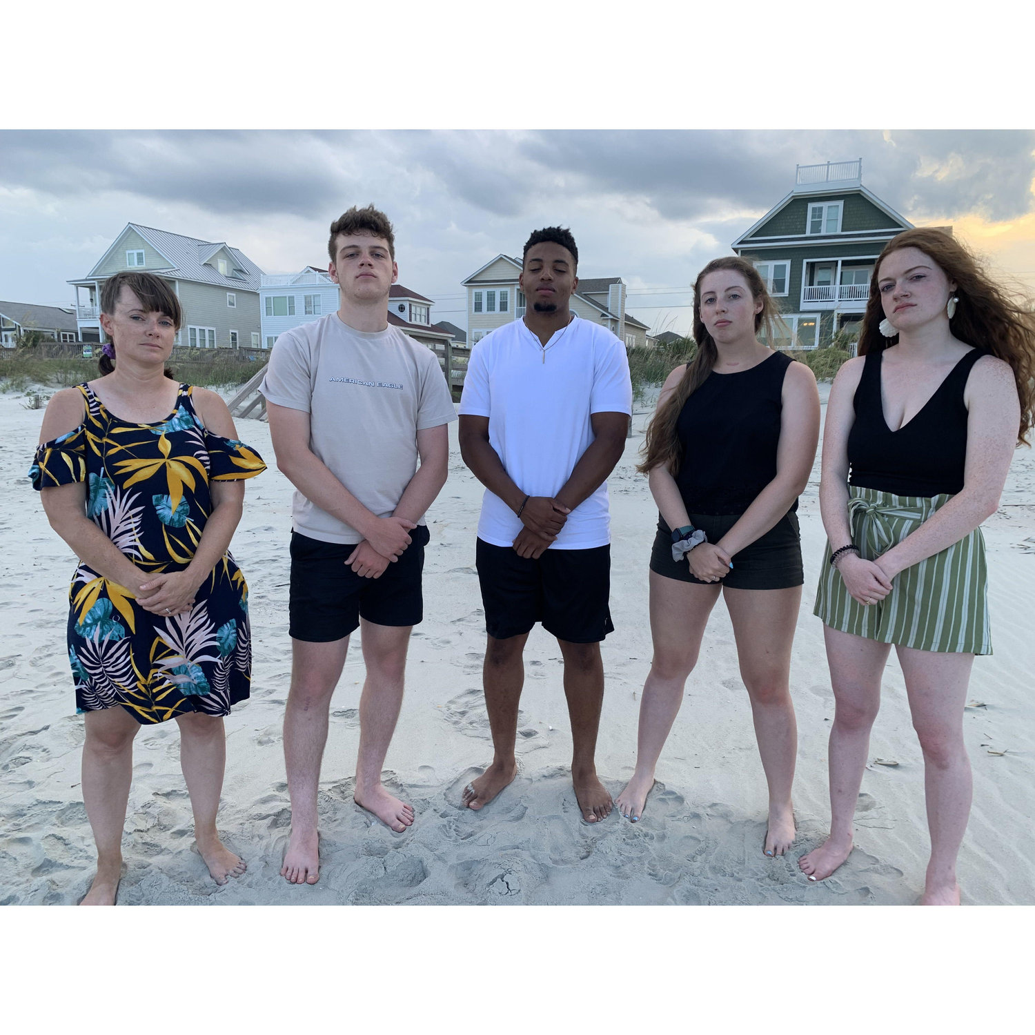 Goofing around on the beach, 2021