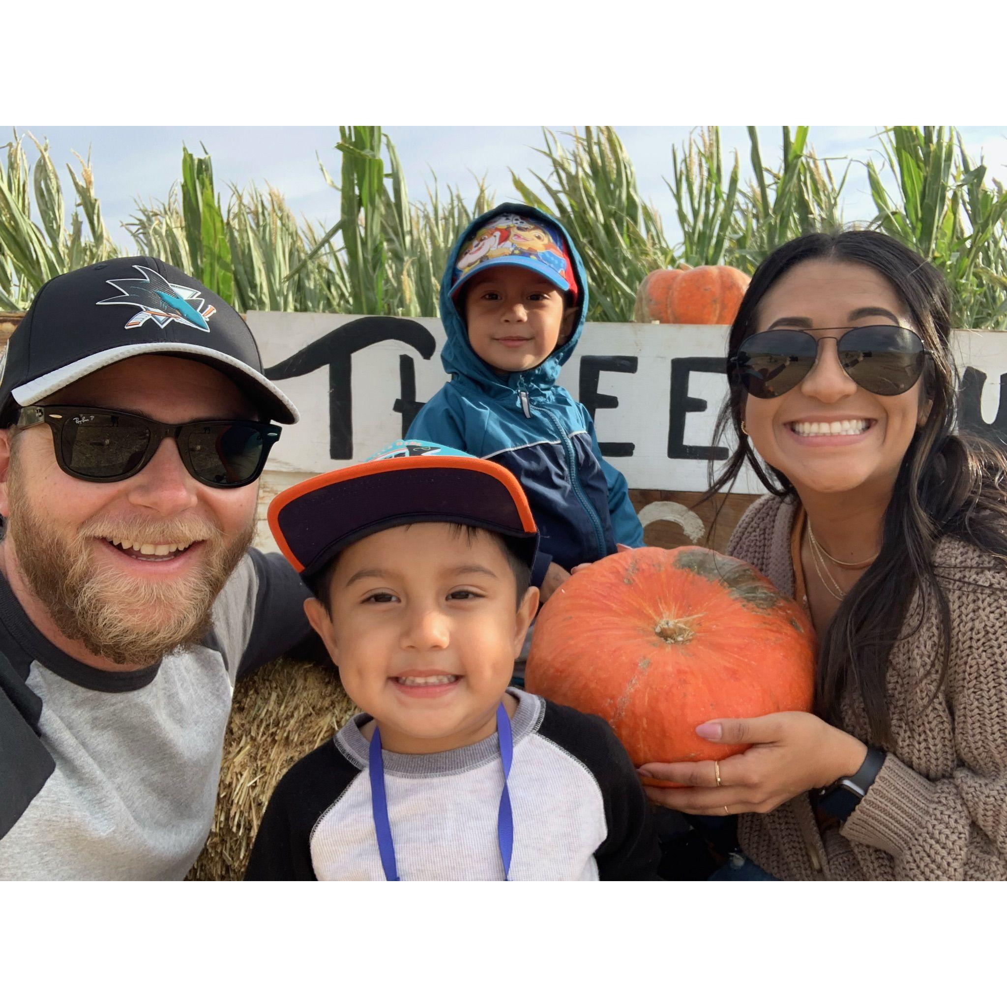 pumpkin patch with the twins!