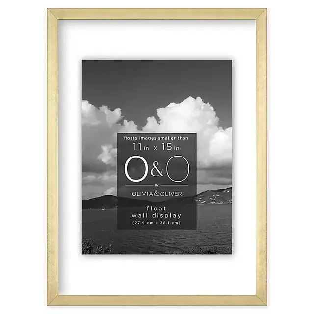 O&O by Olivia & Oliver™ 11-Inch x 15-Inch Float Metal Wall Frame in Gold