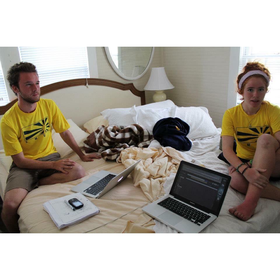 Nate and Hannah sunburned in Georgia in 2013.