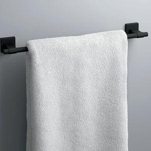 18" Matte Black Towel Bar