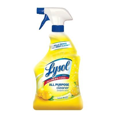 Lysol Lemon Breeze Scented All Purpose Cleaner & Disinfectant Spray - 32oz