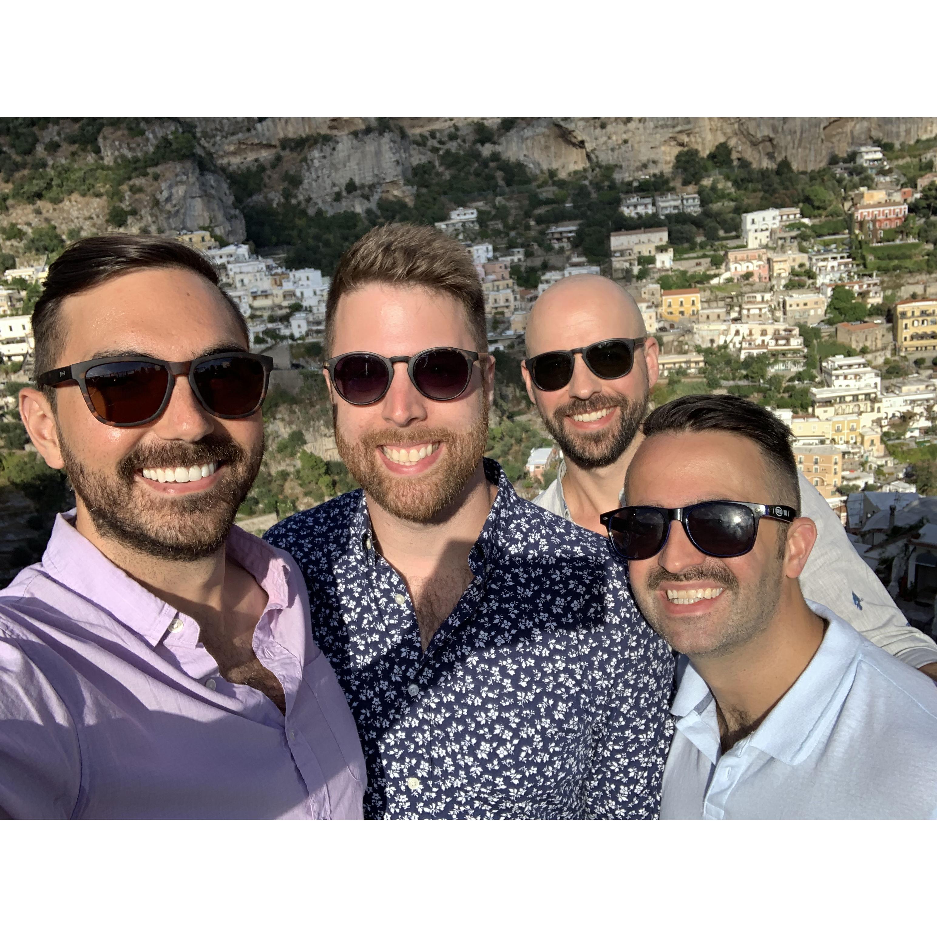 With Joey and Dan in Positano Italy - 2019