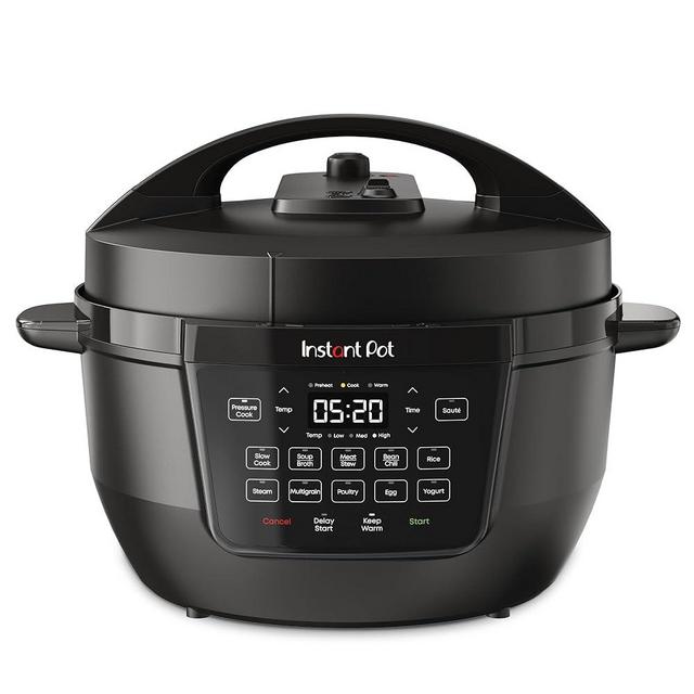 Instant Pot RIO Wide Base, 7.5 Quarts, Large Searing Base, WhisperQuiet Steam Release, 7-in-1 Electric Multi-Cooker, Pressure Cooker, Slow Cooker, Rice Cooker, Steamer, Sauté, Yogurt & Warmer