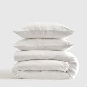 Linen Duvet Cover Set | Quince in White