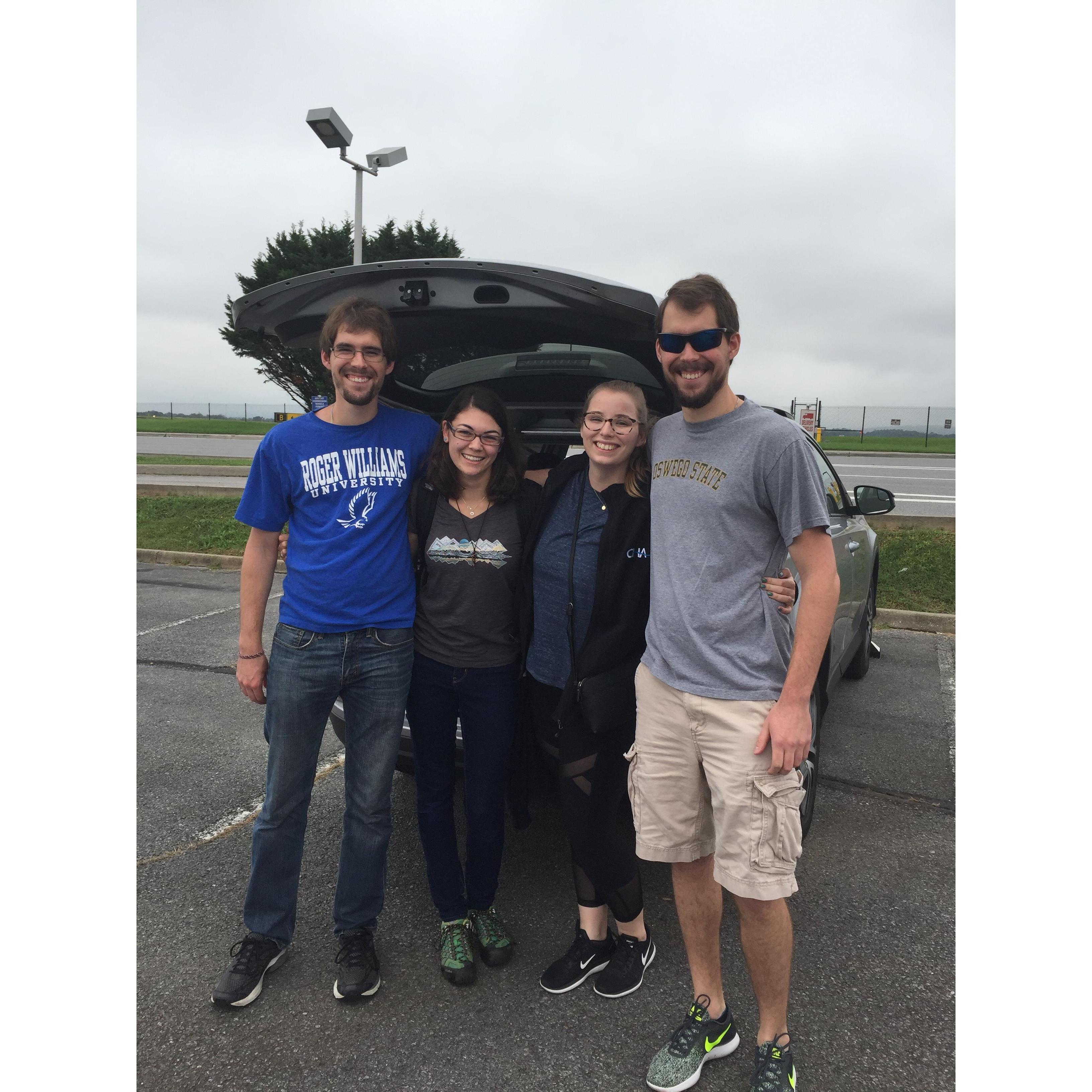 Visiting Josh and Kelsey in Virginia!