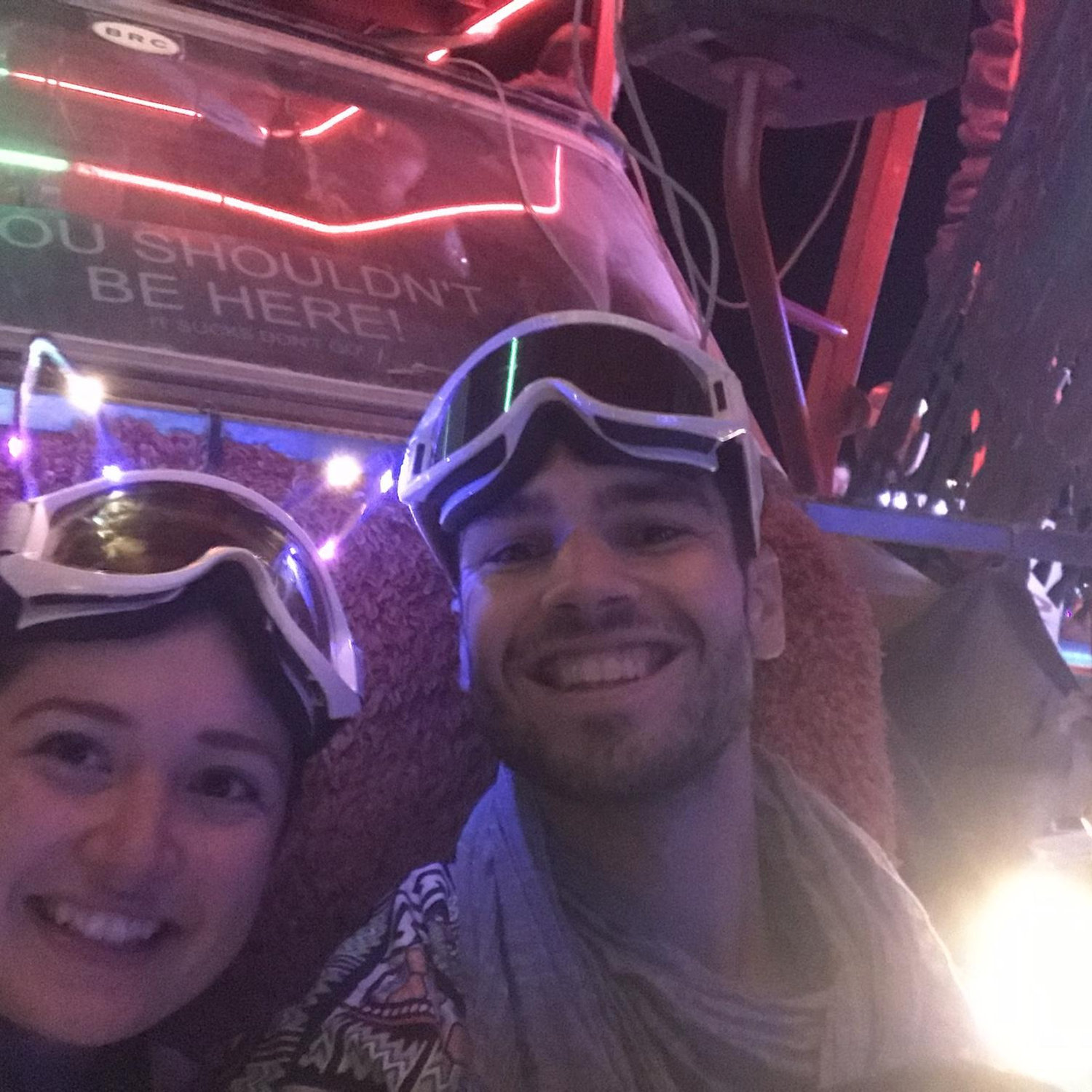 Midnight art car ride during Burning Man '19