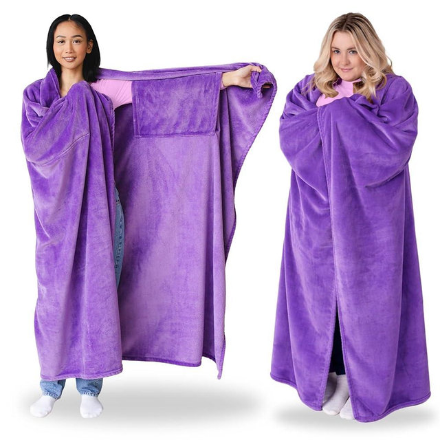 Super Blanky Wearable Blankets for Women, Adult Wearable Blanket Men, Mother's Day Gifts for Her, Wife Birthday Gift Ideas