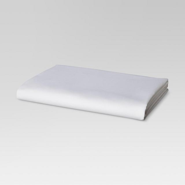 Full 300 Thread Count Ultra Soft Fitted Sheet White - Threshold™