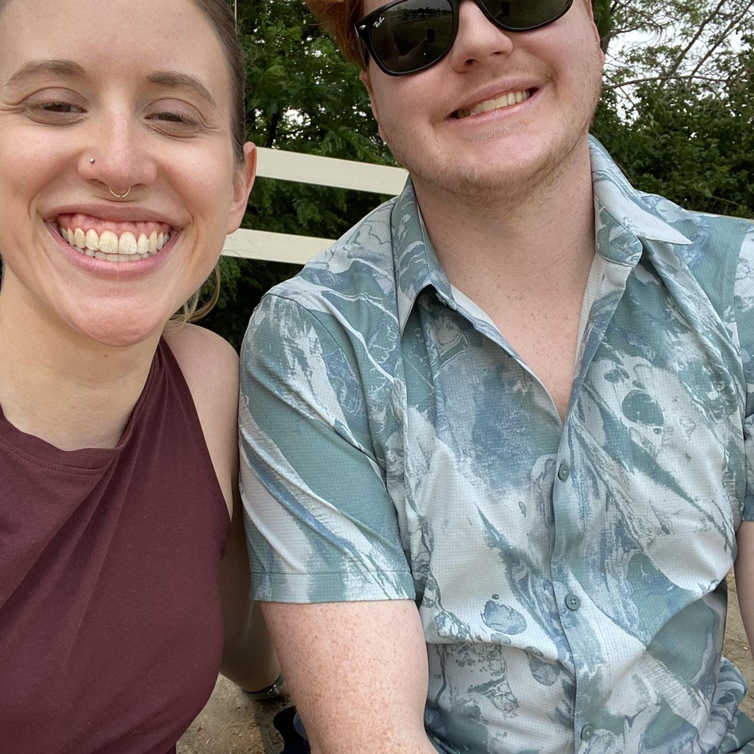 Out on one of our many walks!