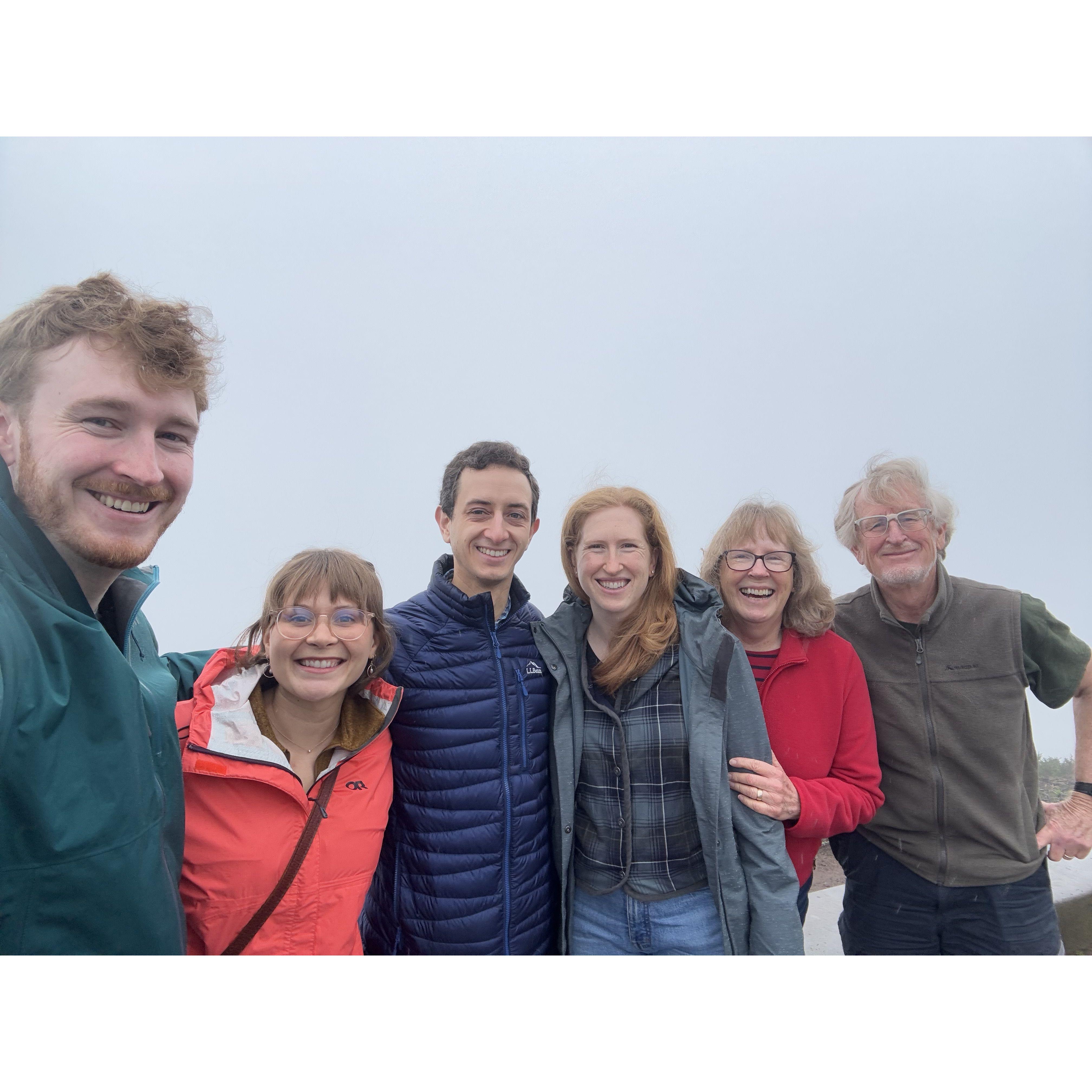 Enjoying the "view" in San Francisco with Brian's family