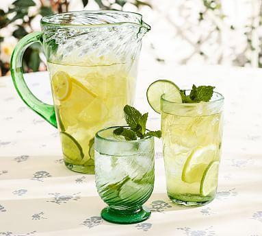 Julia Berolzheimer Recycled Glass Drinkware Collection