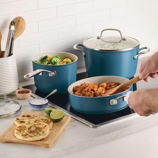 Hard Anodized Ceramic Induction 10-Piece Cookware Set