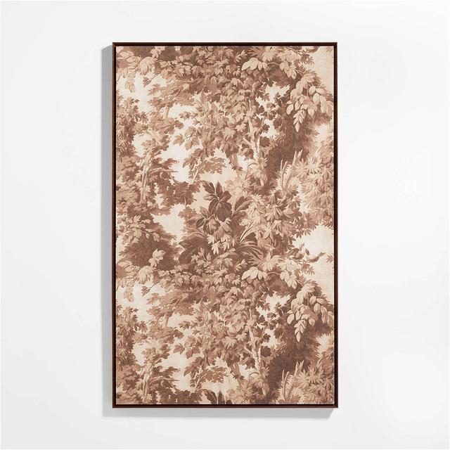 "Eden" Brown & Beige Tapestry Wall Art Print 50"x82" by Jake Arnold
