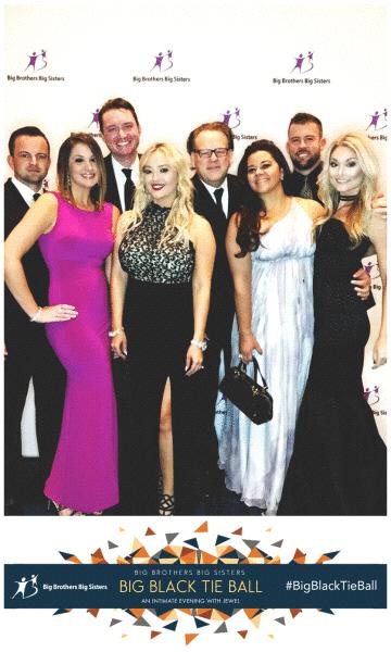 Getting dressed up for a night out supporting Big Brothers, Big Sisters with Beau & Krista.