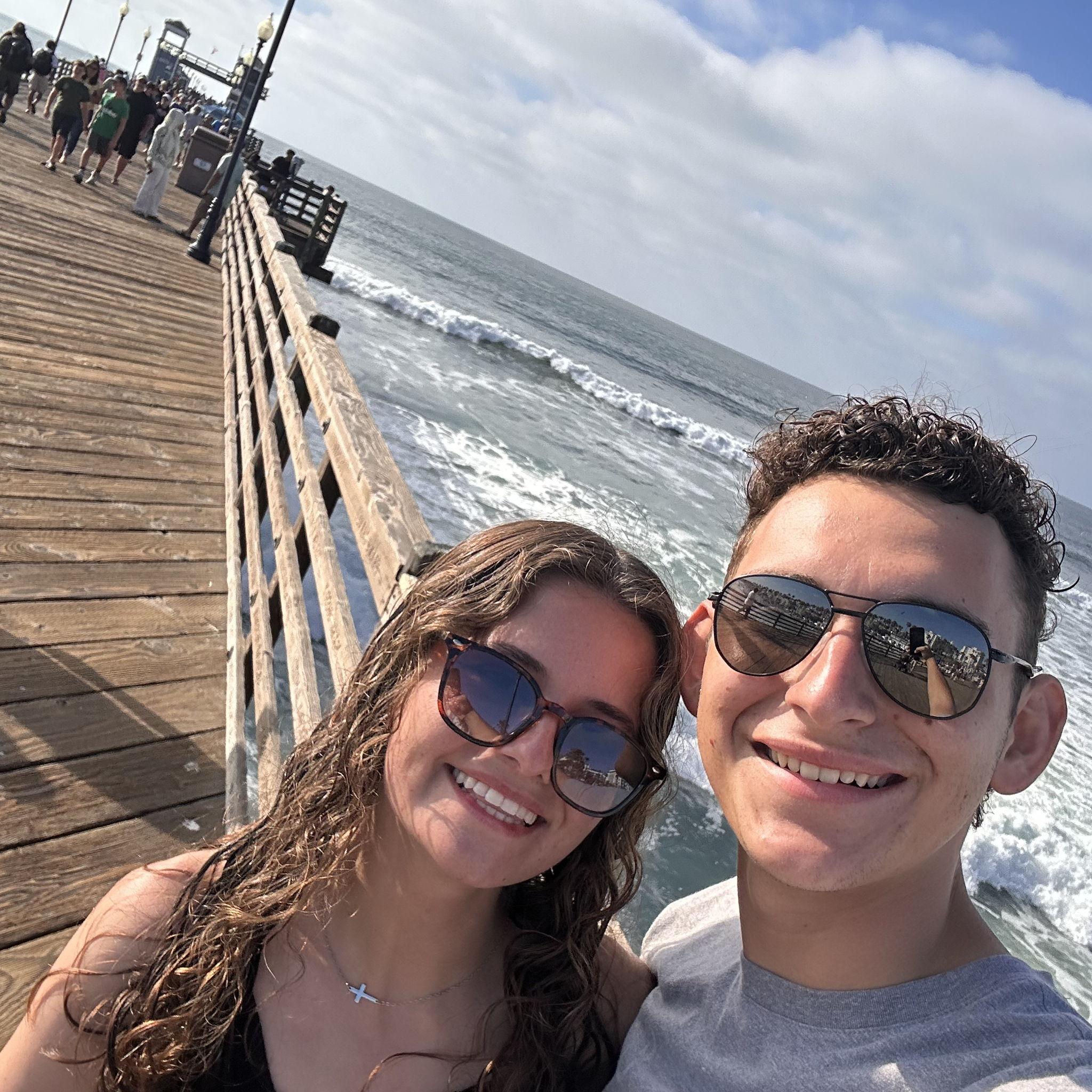 Blythe & Patrick at the Oceanside Pier.