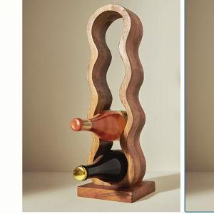 Wavy Wood Wine Rack