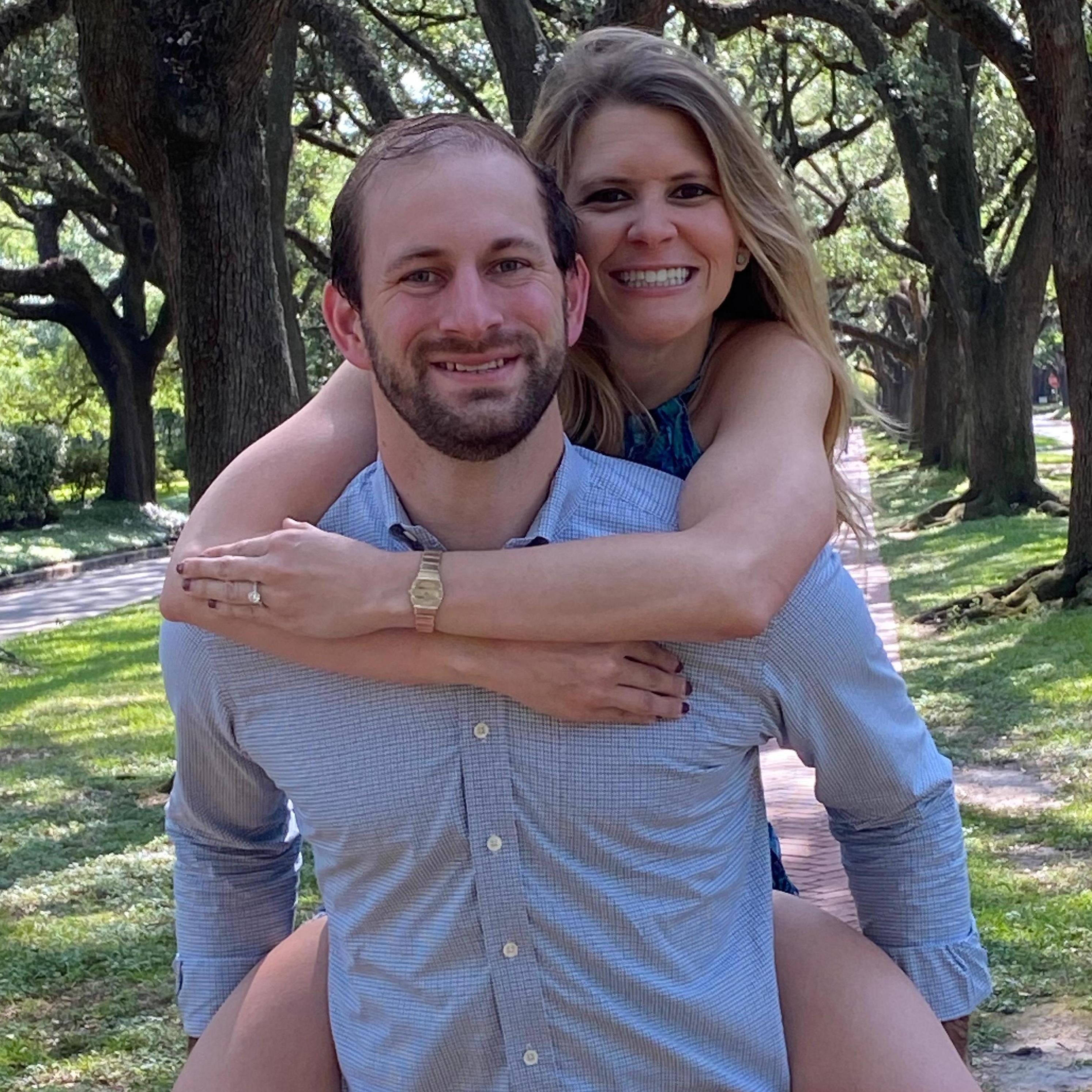 Our "impromptu" engagement shoot (Photo cred: Eric Pardue)