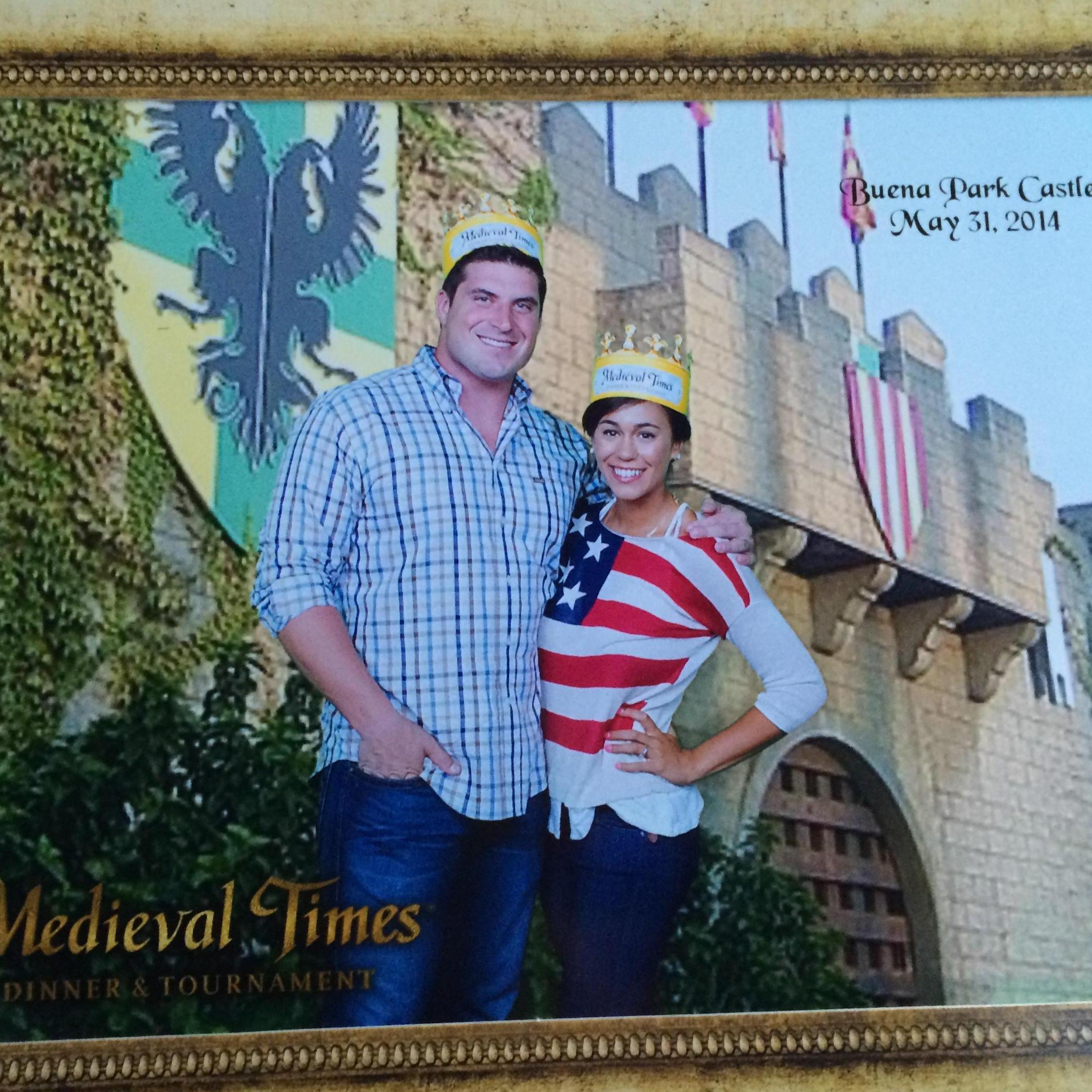 Best birthday present from Jordan: horses and turkey legs, Medieval Times 2014.