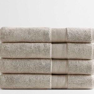 Classic Organic Towel Bundles, Simply Taupe, Set of 4