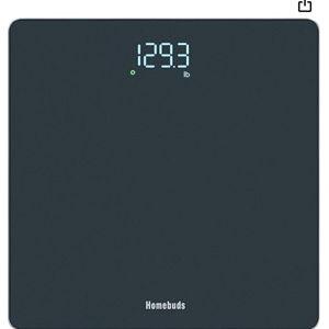 Homebuds Bathroom Scale for Body Weight, High Precision 0.1lb by Professional Factory Since 2001, Weight Scale LED Display and Step-On, 3*AAA Batteries Included, 400lb/182kg, Blue