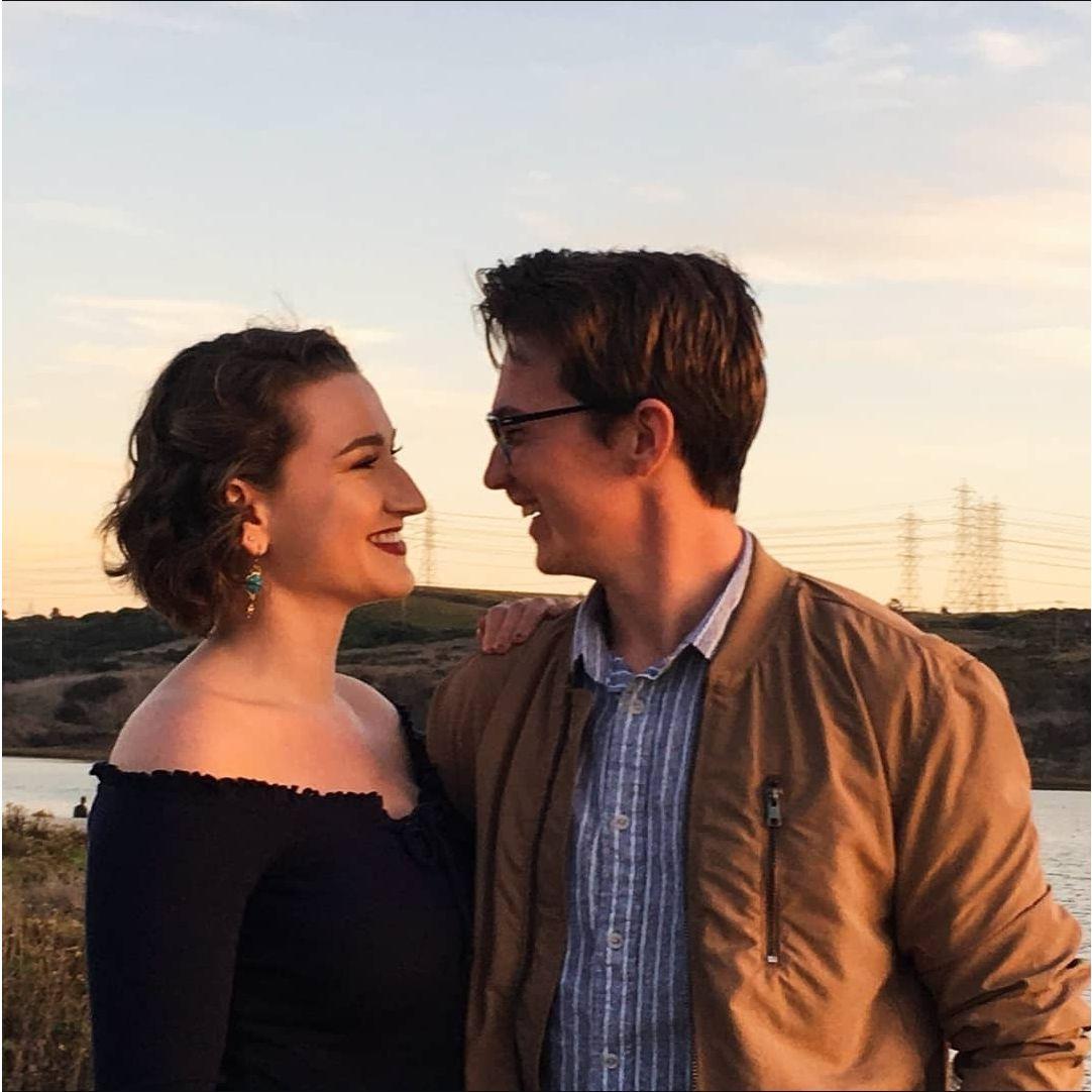 Practicing for our future engagement photos (2018)