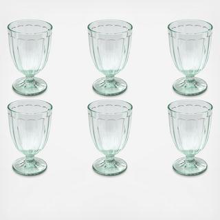 Panel Acrylic Goblet, Set of 6