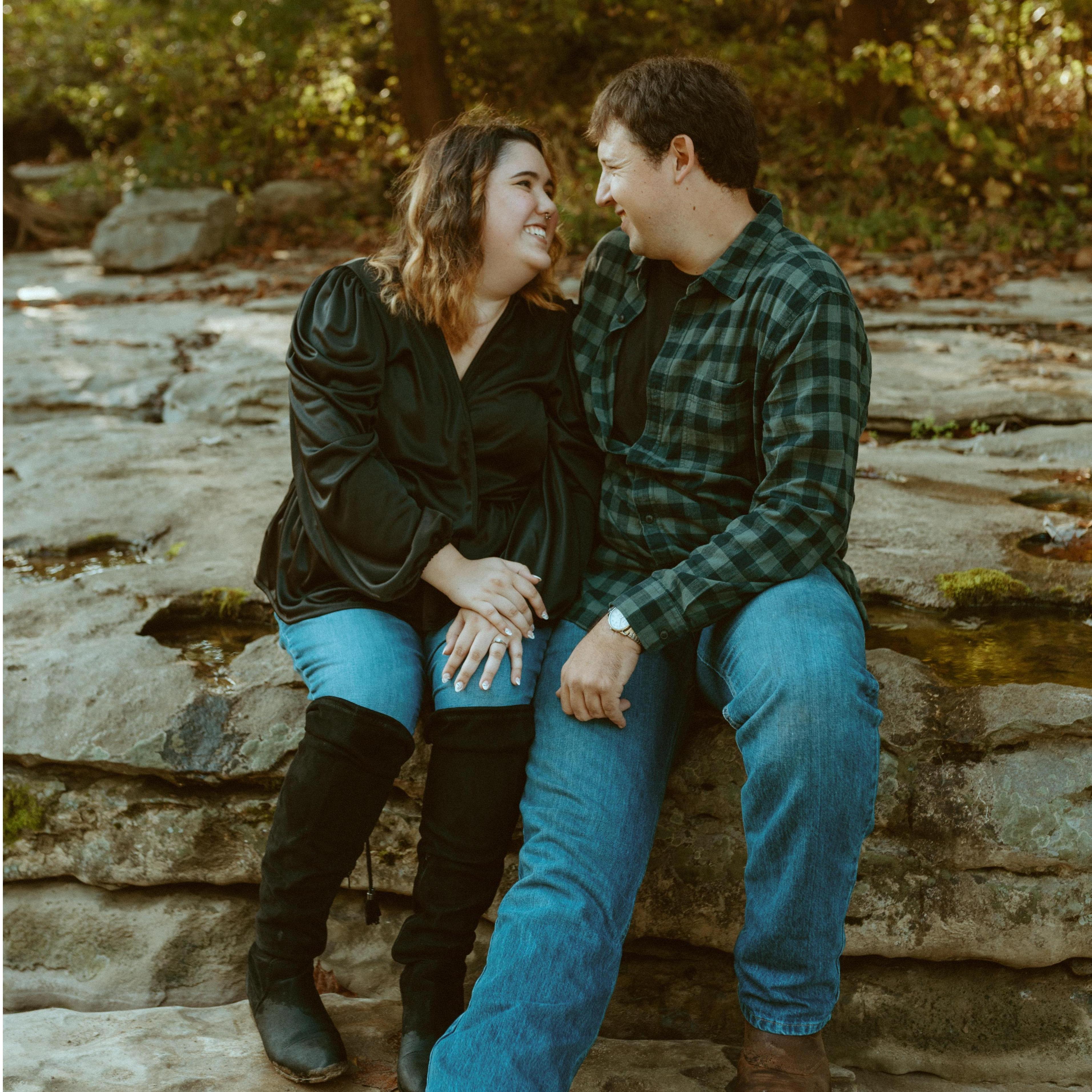 One of our engagement photos.