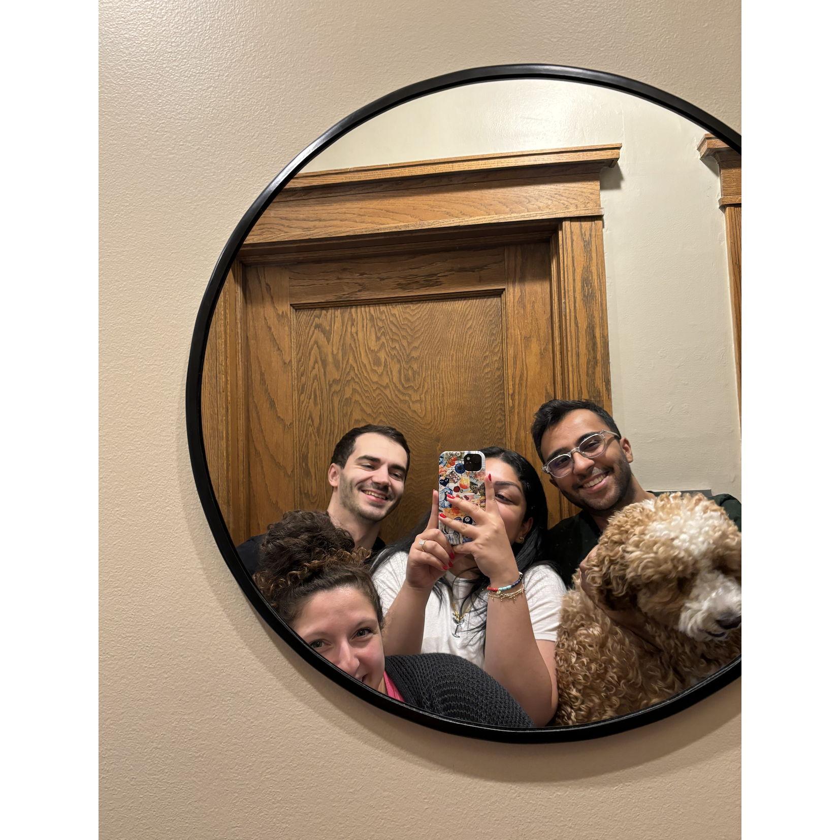 having sleepovers with friends -- and forcing Murphy to take yet another selfie