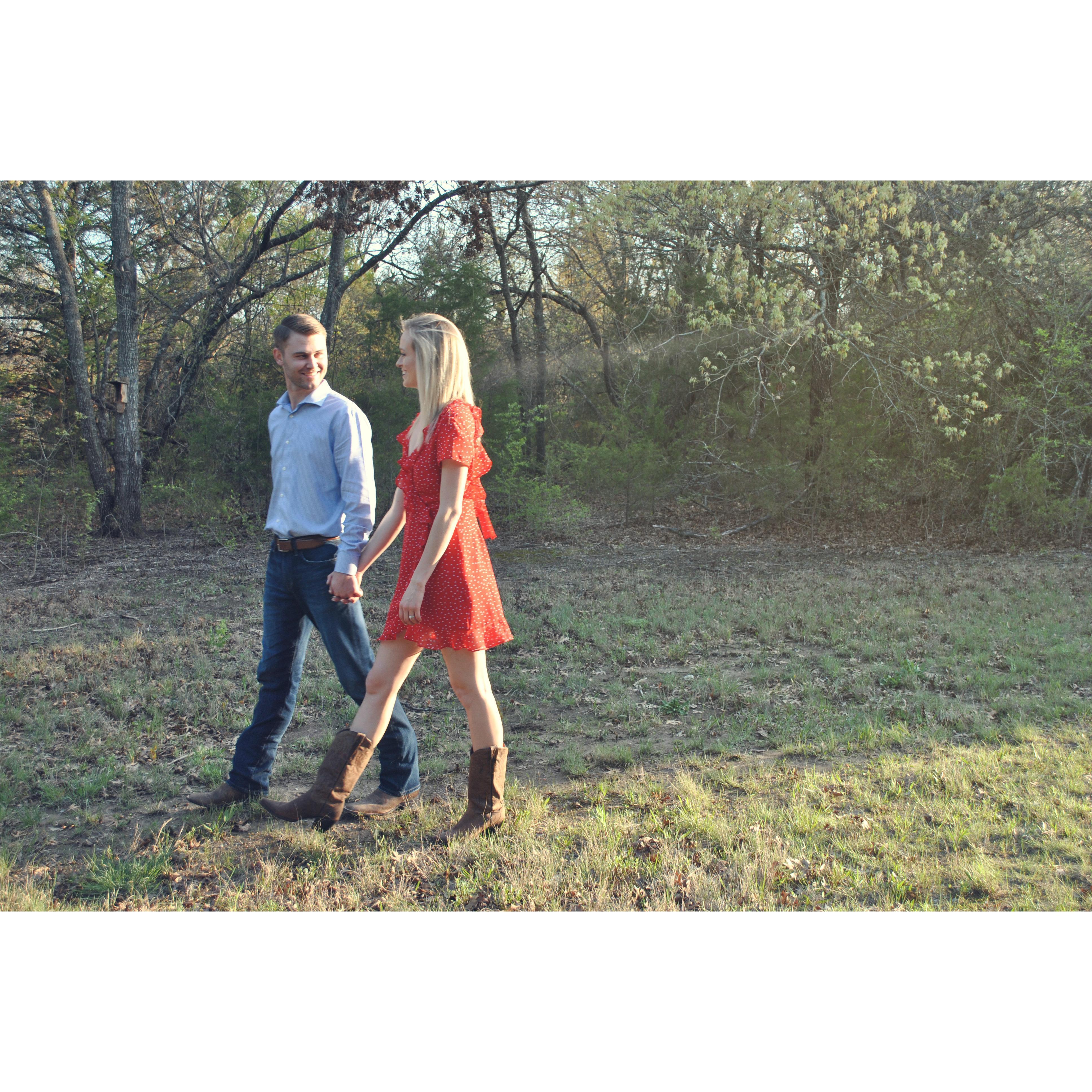 This is us casually strolling through the wilderness