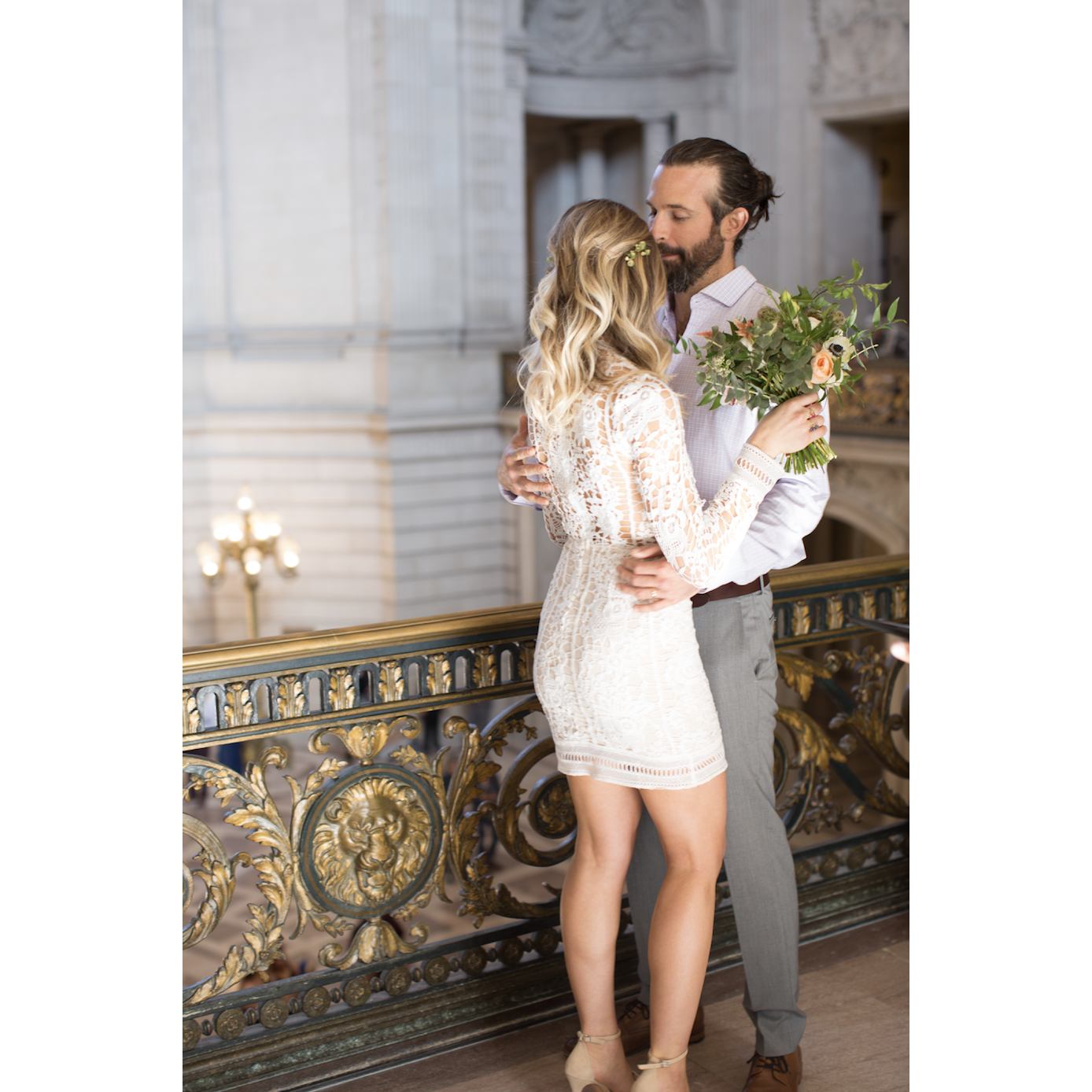 Right after our "I do" kiss