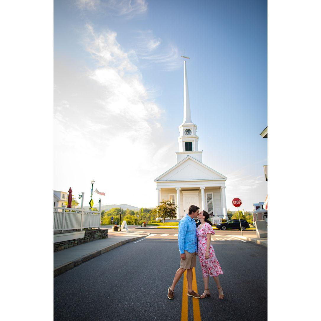Emily's parents, Brion and Steph, got married in this Stowe, VT church some odd years ago - just a few minutes from where Steph grew up!