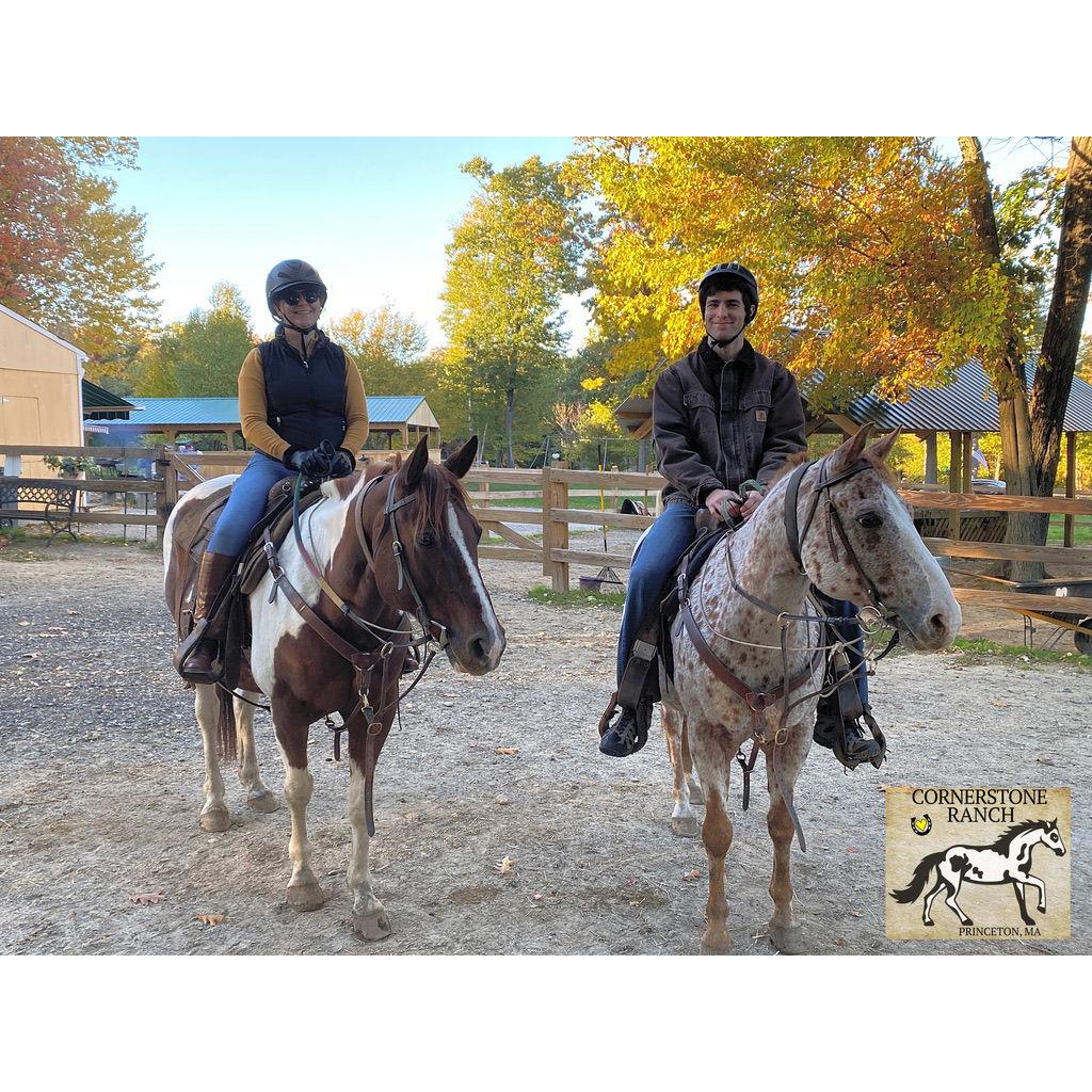 We celebrated our five years anniversary by riding horses in Western Massachusetts.