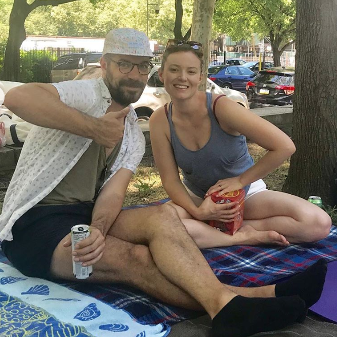 Fourth of July picnic in Brooklyn with buddies