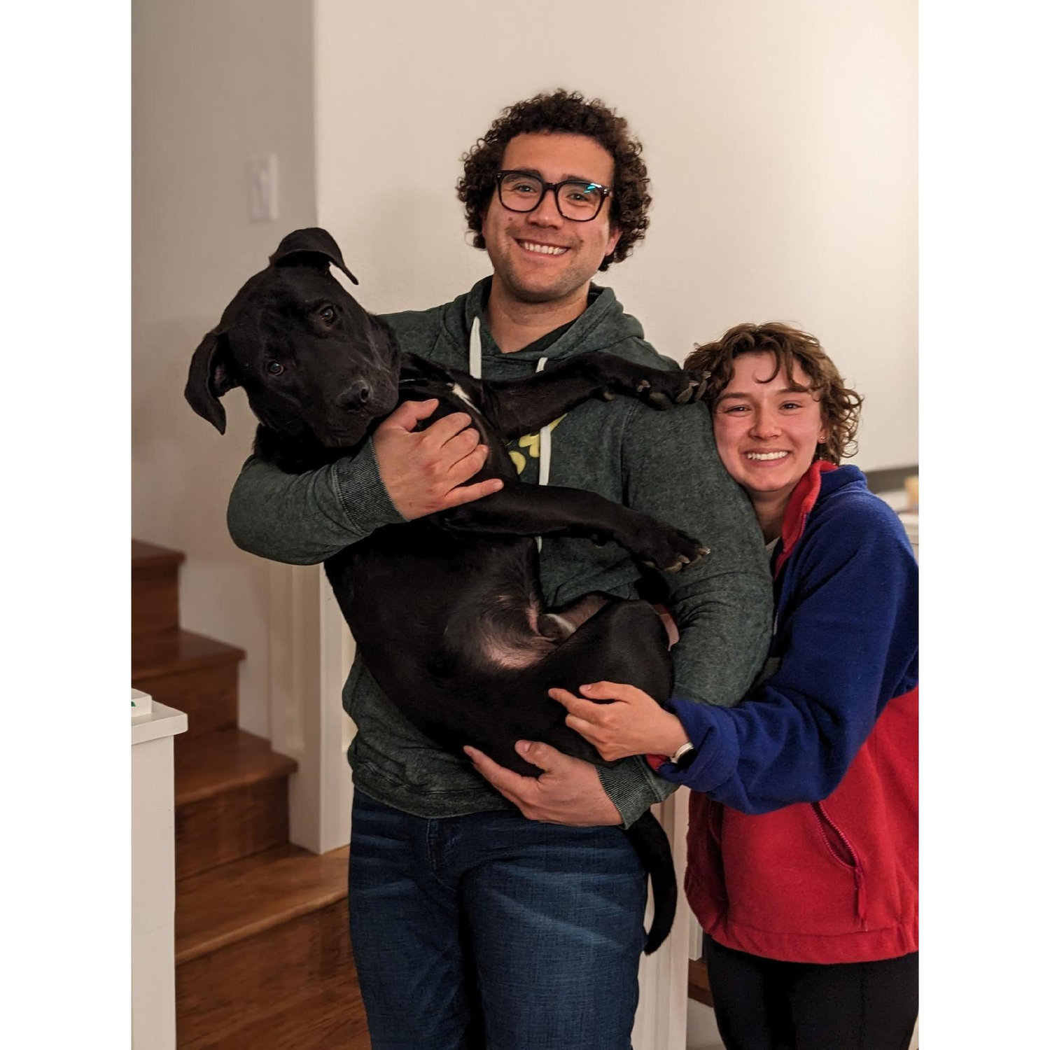 Family portrait with Clyde - March 2023