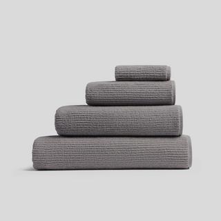 6-Piece Soft Rib Turkish Cotton Towel Set