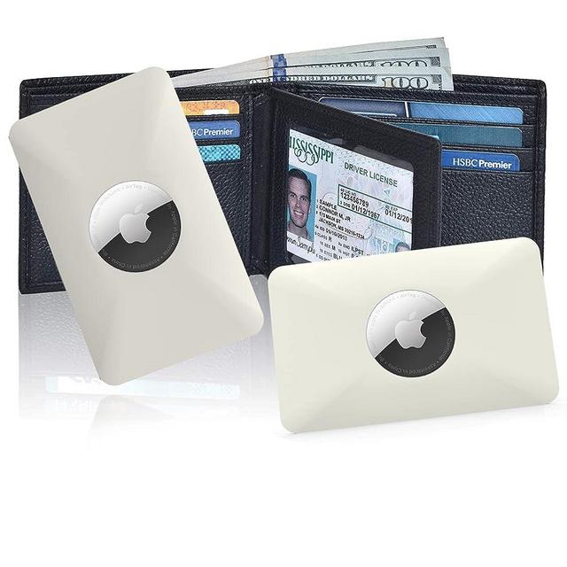 2PCS Wallet Card Case for Apple AirTag Tag Card Flex Credit Card Size Wallet Case Holder for Air Tag ,Airtag Accessories for Credit Card Wallet